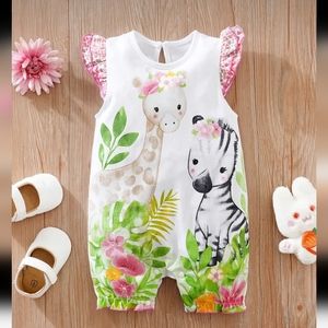 Jungle Themed One Piece Romper